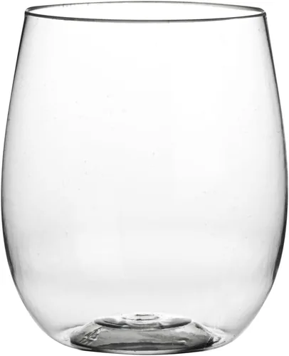 Vista 8 de Restaurantware Copas de vino de plástico transparente de 12 onzas, reutilizables, 10