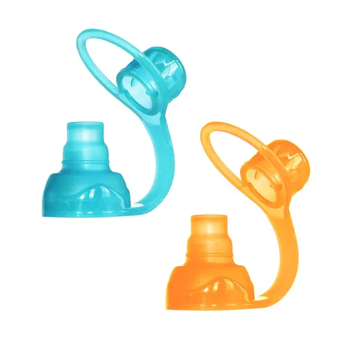 Vista 7 de ChooMee Bolsita de Comida SoftSip con Tapa Destete Guiado por Bebés Válvula de Control de Flujo Sin Derrame, Protege la Boca del Niño, 100% aqua