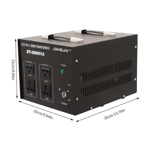 Vista 5 de Convertidor de potencia de voltaje de 5000 W, convertidor de voltaje convertidor de voltaje, convertidor de potencia reductor, convierte 220 V a 110