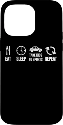 Vista 20 de Eat Sleep Take Kids to Sports Repeat Youth Athlete Parent Case for iPhone 17