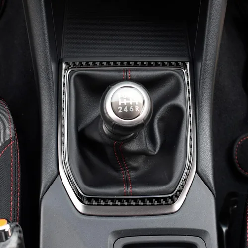 Vista 5 de AIRSPEED Adhesivo de fibra de carbono para Subaru WRX/WRX STI 2022 2023, marco de marco, accesorios de consola central de automóvil, color negro