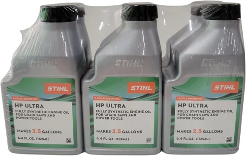 Vista 2 de STIHL 0781 313 8010 6.4 onzas de aceite de motor de alto rendimiento Ultra 2 ciclos, paquete de 6