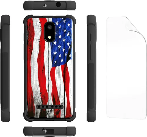 Vista 10 de jioeuinly UMX U696CL - Funda gruesa compatible con UMX Unimax U696CL funda de teléfono + protector de pantalla de TPU suave DJS