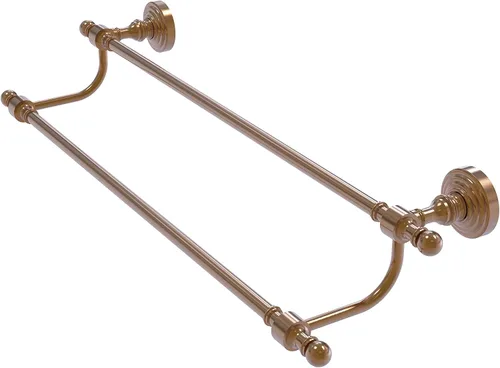 Vista 6 de Allied Brass RW-72/18 Retro Wave Collection - Toallero doble de 18 pulgadas, color negro mate