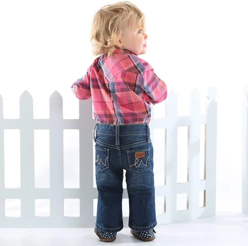 Vista 2 de Wrangler - Jeans de 5 bolsillos para niñas bebé Azul medio