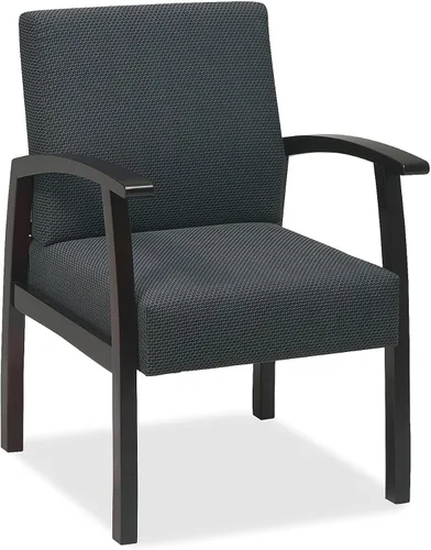 Vista 11 de Lorell Silla de invitados de lujo, color espresso/carbón