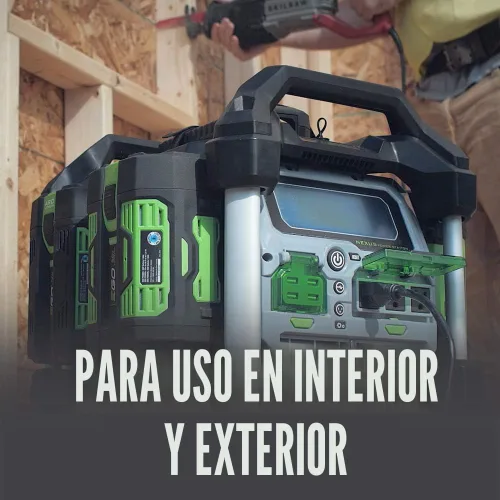 Vista 4 de EGO POWER+ Estación de energía portátil, 3000 W, alimentada por batería, generador inversor para el hogar y al aire libre, incluye (2)