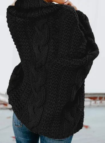 Vista 2 de Dokotoo - Sudadera de cuello de tortuga para mujer
