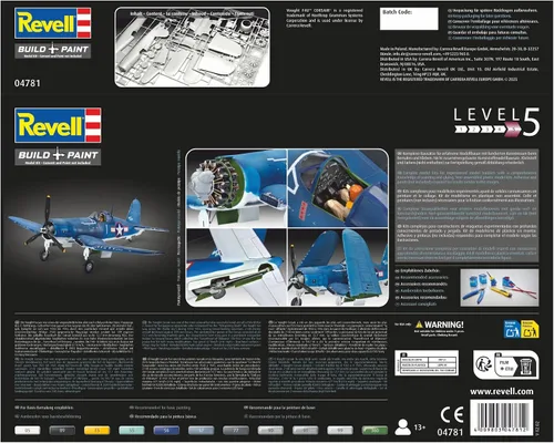 Vista 8 de Revell de Alemania Vought F4U-1A Corsair Modelo Kit