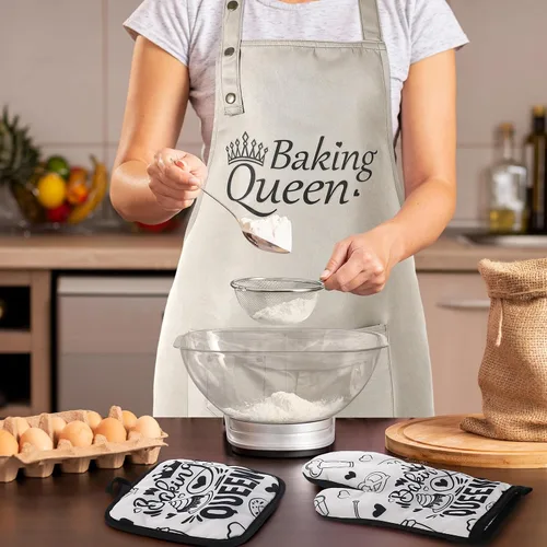 Vista 4 de Juego de 6 Piezas de Regalos de Repostería Navideña, Divertidos Regalos de Panadero para Mujeres, Regalos de Cumpleaños para Mamá, Hermana, Esposa