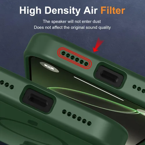 Vista 420 de MOCCA - Funda magnética resistente para iPhone XR de 6.1 pulgadas, compatible con MagSafe, funda con protección contra caídas de grado militar