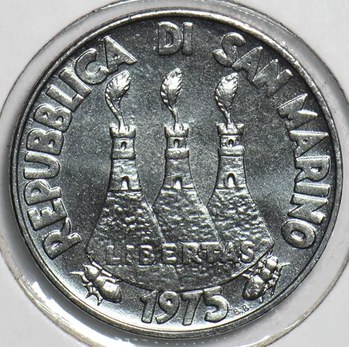 Vista 2 de Moneda Coleccionable San Marino 1975 50 Lire Fish animal 152839