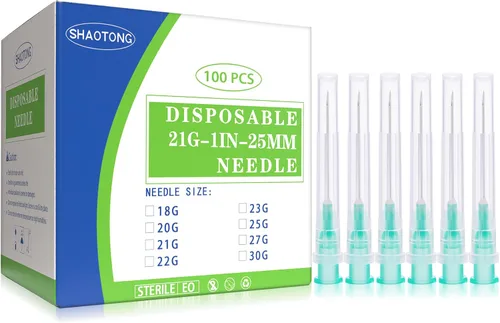 Vista 23 de SHAOTONG Accesorios Luer Lock de calibre 16 de 1.2 pulgadas, suministros de laboratorio desechables, paquete de 100 SHAOTONG - Aguja 16G de 1.2