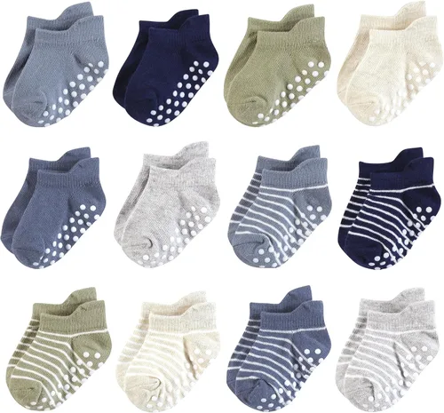 Vista 14 de Hudson Baby Calcetines antideslizantes unisex para bebé, Rosado