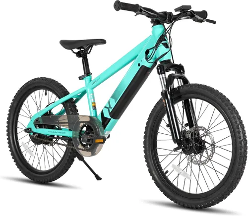 Vista 13 de JOYSTAR Bicicleta eléctrica de 20" 24" para niños, niñas, adolescentes a partir de 7 años Negro
