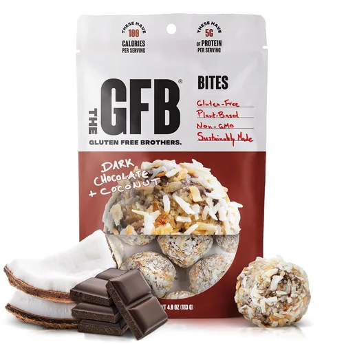 Vista 14 de The GFB Bocaditos de proteína aptos para alérgenos para pastel de cumpleaños, aperitivos sin gluten sin nueces, bolas de proteína a base de plantas