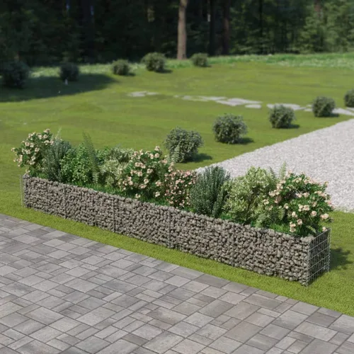 Vista 16 de Gabion cama elevada, cestas de gaviones, camas de jardín galvanizadas, gaviones, pared de gaviones, alta capacidad de carga, acero galvanizado 35.4