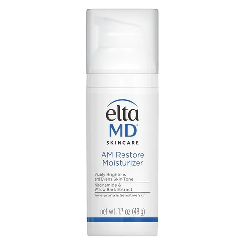 Vista 9 de EltaMD Crema Hidratante Facial AM Restore para Mujeres y Hombres, Crema Facial Hidratante Ligera, Hecha con Niacinamida y Ácido Hialurónico, Bomba