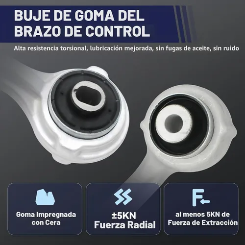 Vista 3 de Kit de suspensión delantera Brazo de control inferior compatible con Mercedes-Benz RWD 2008-2015 C240, C300, C350, E350, E400, E550, SLK250 RWD