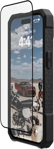Vista 4 de URBAN ARMOR GEAR UAG - Protector de pantalla compatible con iPhone 15 Plus 6.1 pulgadas, vidrio templado doble 9H, ultra transparente, HD