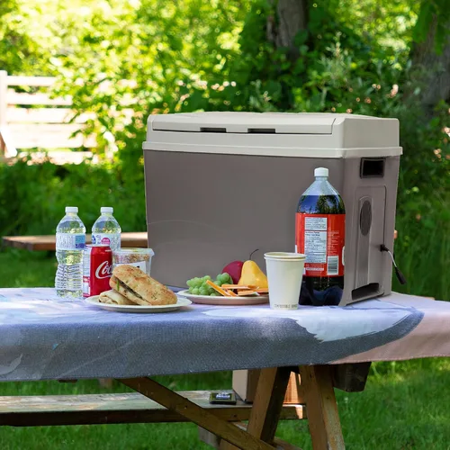 Vista 2 de Koolatron Enfriador y calentador Iceless de 12 V - Enfriador eléctrico portátil Nevera portátil Eléctrica para automóvil, camión, cámper, barco