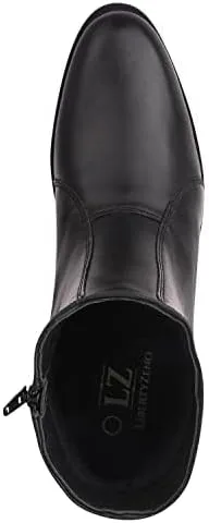 Vista 6 de LIBERTYZENO Botas de vestir retro para hombre con estampado de serpiente y tobillo alto para adultos, para graduación, graduación