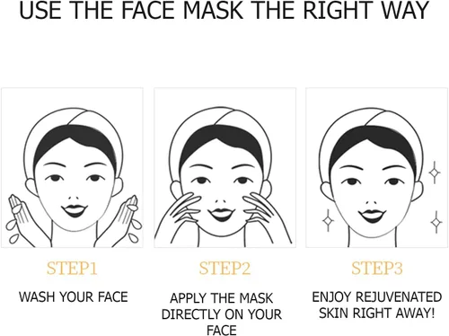 Vista 8 de VENZEN Facial Hidratante Profundo Refrescante Cuidado Delicado Colágeno Yema De Huevo Máscara Facial 5gx8pcs