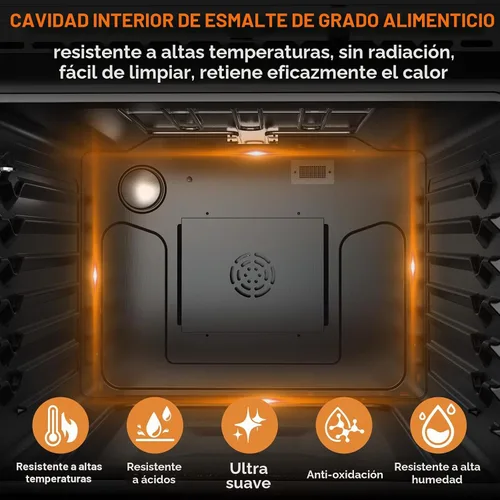 Vista 6 de LinTimes Acero inoxidable 30 "Control táctil Horno incorporado HEW3001 - Cajón de microondas, Encimera de microondas, Horno de panel táctil