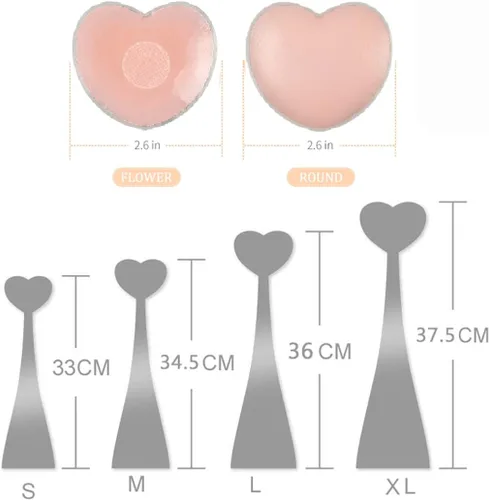 Vista 6 de Nueva ropa interior invisible para mujer en forma de corazón bragas vestido necesario y cubierta de pezón