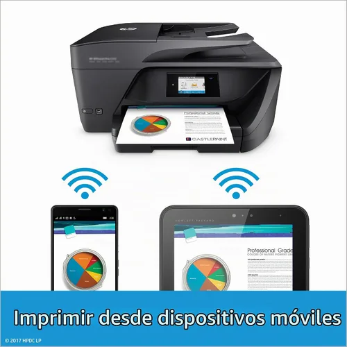 Vista 6 de HP OfficeJet Pro 6978 Impresora inalámbrica todo en uno, tinta instantánea, funciona con Alexa (T0F29A)