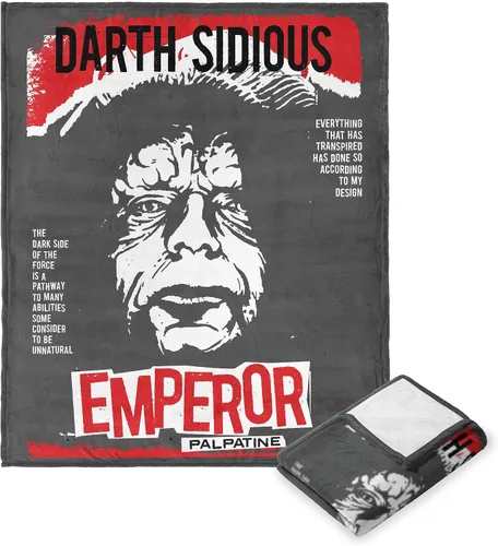 Vista 13 de Northwest Star Wars Manta Decorativa Silk Touch, 40" x 50", Villanos del Lado Oscuro