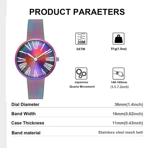 Vista 2 de Reloj de mujer Reloj de acero inoxidable