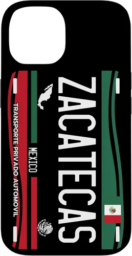 Vista 4 de Placa de matrícula Zacatecas para iPhone 13 Pro Max, Zacatecas México, funda Zacatecas