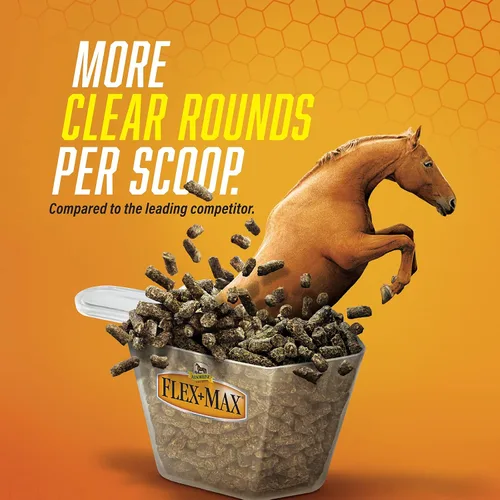 Vista 3 de Absorbine Flex+Max - Pellets de suplemento para articulaciones de caballo, altamente sabrosos, fórmula equina integral con glucosamina, MSM