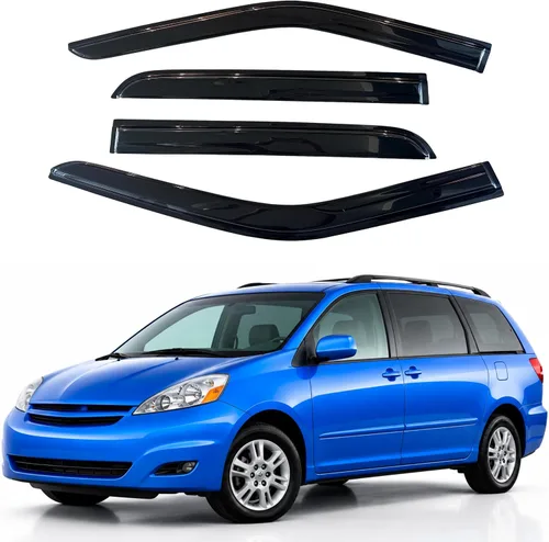 Vista 127 de Visera de ventana IG para Ford Focus Sedán y Hatchback 2012-2018, Protector de ventana lateral para lluvia y viento estilo Mugen, extra duradero