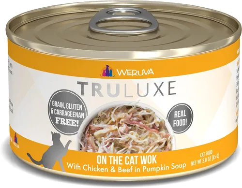 Vista 24 de Comida enlatada sabor cordero y pato TruLuxe Glam 'n Punk marca Weruva (24 unidades de 3 onzas cada una)