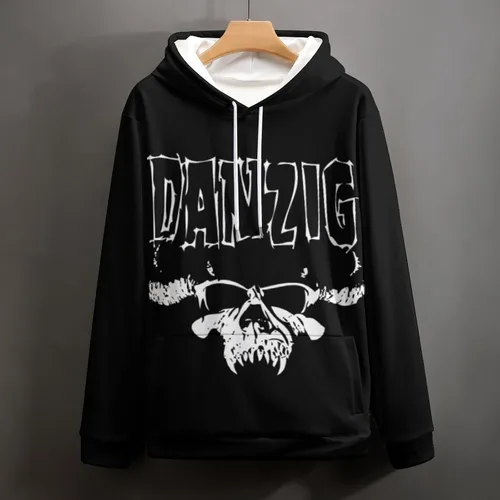 Vista 4 de Sudadera con capucha para hombre, casual, de manga larga
