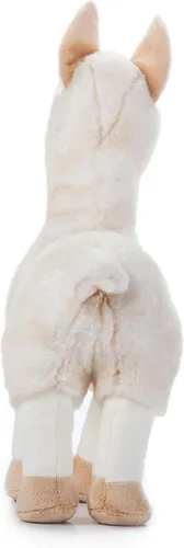 Vista 4 de The Petting Zoo Animal de peluche de llama, regalos para niños, animales salvajes del zoológico Onez, juguete de peluche de llama de 12 pulgadas