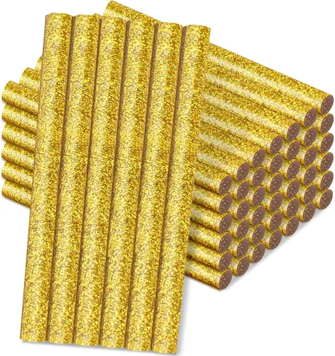 Vista 17 de Manarty Barra de pegamento termofusible roja ladrillo, 48 unidades de 0.27" de diámetro x 4" de largo, barras de pegamento termofusible mini de Rojo
