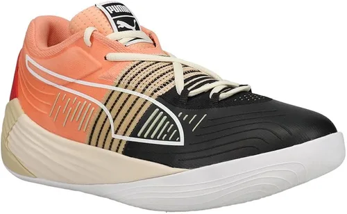Vista 2 de PUMA Fusion Nitro Tenis de baloncesto para hombre, color naranja