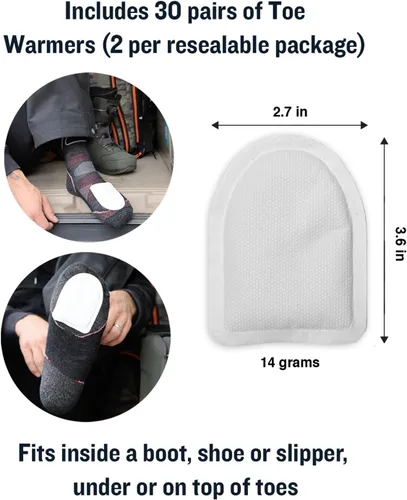 Vista 7 de Ignik Calentadores de dedos compostables de 8 horas con bolsa AirBarrier resellable