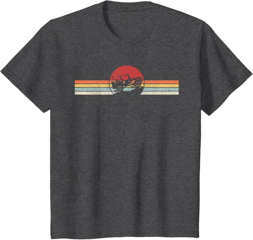 Vista 31 de Camiseta retro vintage Off Road 4X4 Negro