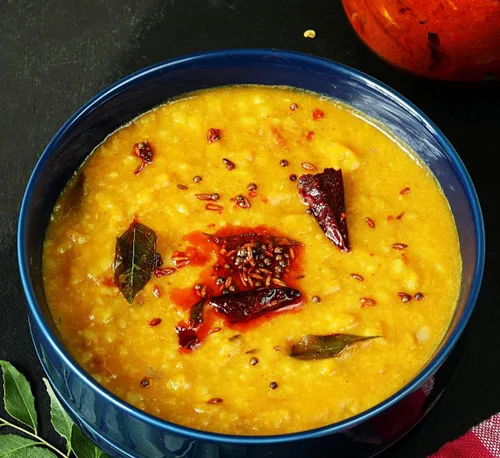 Vista 4 de Rigel Spices Moong Dal 2 libras - Frijoles mungos amarillos ricos en proteínas - Elegancia llena de nutrientes de cocción rápida - Frijoles mungos