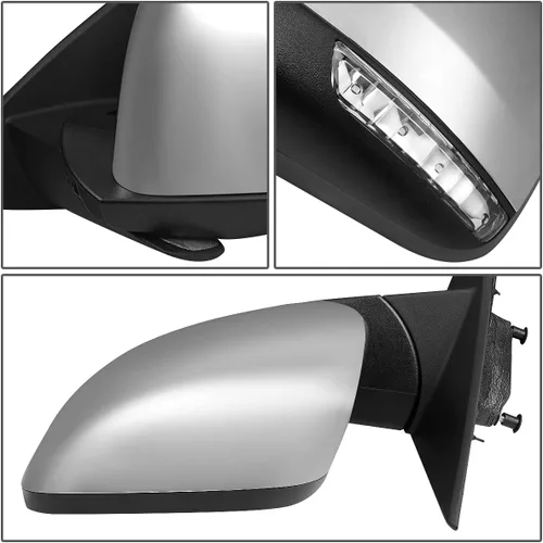 Vista 5 de DNA Motoring OEM-MR-CH1320420 Espejo retrovisor de puerta lateral izquierdo con calor alimentado compatible con Durango 2011-2022, con detección