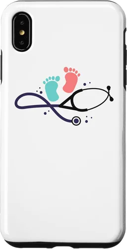 Vista 7 de iPhone 15 Enfermera pediátrica - Disfraz de Doctor White Coat para enfermeras bebé caso