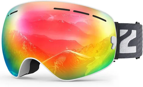 Vista 12 de ZIONOR X - Gafas de esquí - Gafas de snowboard con lente desmontable OTG para hombres, mujeres y adultos
