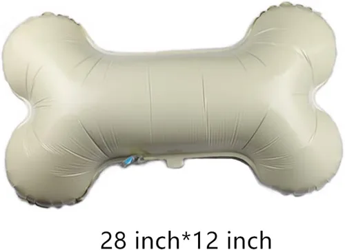 Vista 2 de USINNOEM - 6 globos de Mylar con forma de pata de hueso para fiesta de perro, fiesta temática, fiesta de animales, decoración de fiesta de feliz