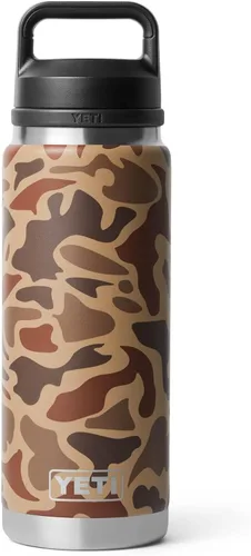 Vista 25 de YETI Rambler - Botella de acero inoxidable, hermética, con aislamiento al vacío y tapa chug, 26 onzas, color amarillo alpino Alpine Amarillo