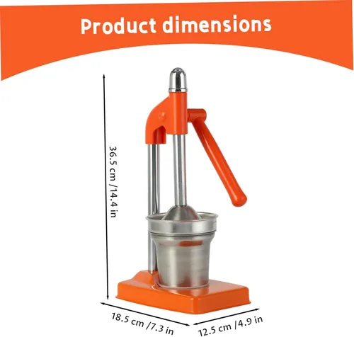 Vista 5 de Juicer Hand Press Stainless Steel Manual Juicers Effortless Fruit Squeezer for Oranges, Citrus, Lemon More