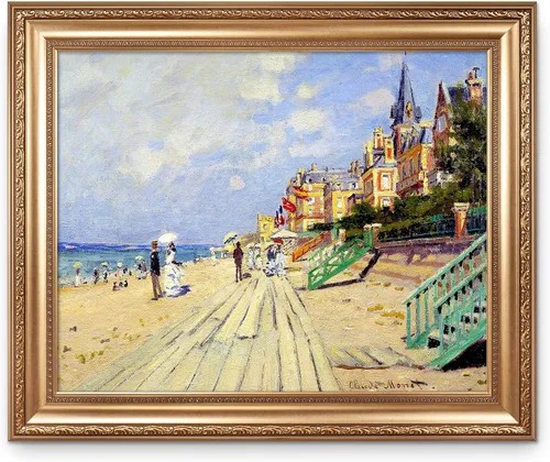 Vista 118 de A&T ARTWORK Antibes Seen from The Salis Gardens de Claude Monet Las Obras de Arte Clásico Mundial Reproducciones, Impresiones de Arte en Lienzo